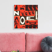 Noel Red Canvas Afdruk (Insitu (Woonkamer))