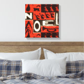 Noel Red Canvas Afdruk (Insitu (Slaapkamer))