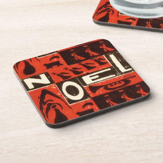 Noel Red Drankjes Onderzetter (Linkerzijde)