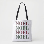Noel Red en Green Checkered Pset Pattern Tote Bag (Voorkant)