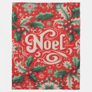 Noel Red & Green Fleece Deken