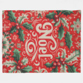 Noel Red & Green Fleece Deken (Voorkant (Horizontaal))