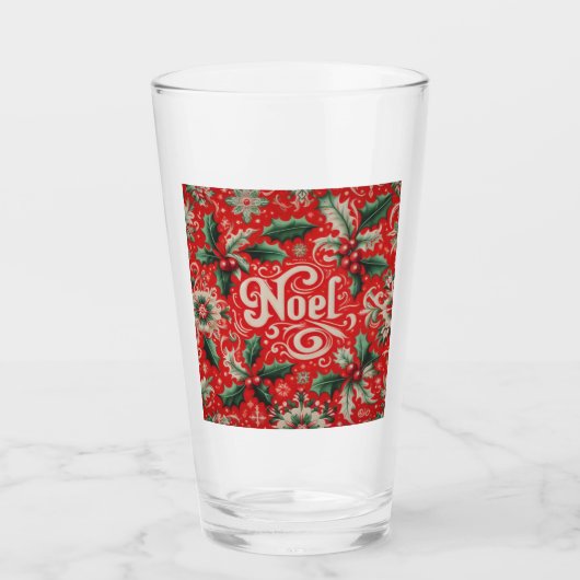 Noel Red & Green Glas (Voorkant)