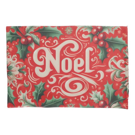 Noel Red & Green Kussensloop (Voorkant)