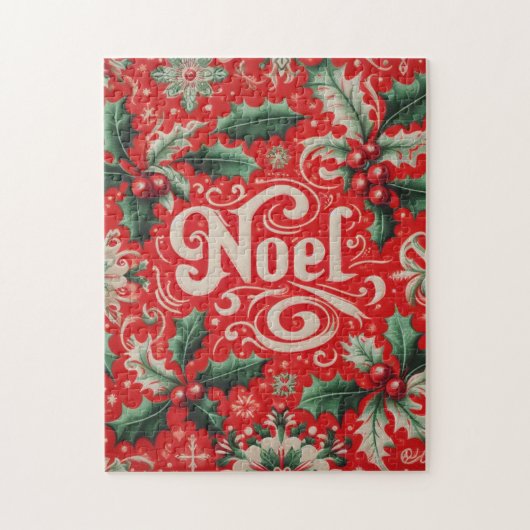 Noel Red & Green Legpuzzel (Verticaal)