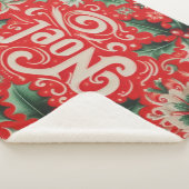 Noel Red & Green Sherpa Deken (3/4)