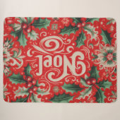 Noel Red & Green Sherpa Deken (Voorkant (horizontaal))
