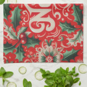 Noel Red & Green Theedoek (Gevouwen)
