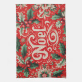 Noel Red & Green Theedoek (Verticaal)