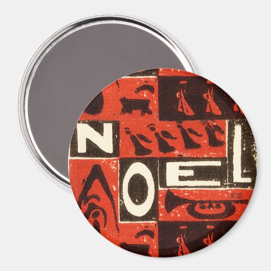 Noel Red Magneet (Voorkant / Achterkant)