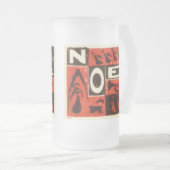 Noel Red Matglas Bierpul (Voorkant rechts)