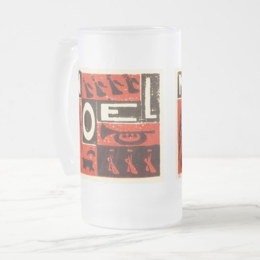 Noel Red Matglas Bierpul (Voorkant links)