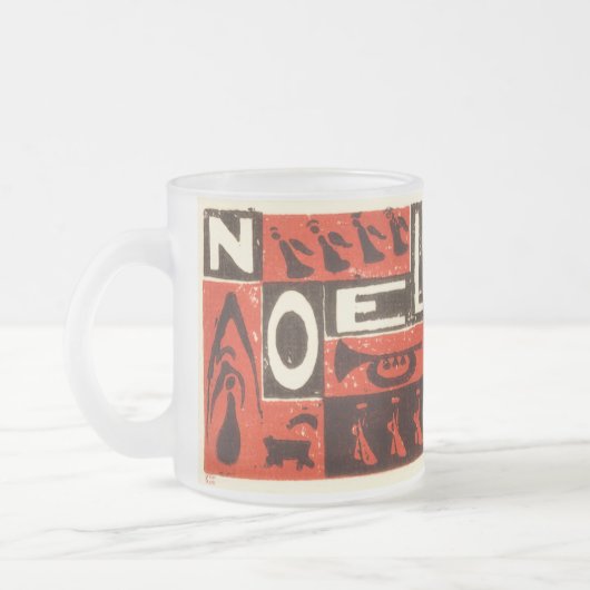 Noel Red Matglas Koffiemok (Links)