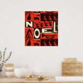 Noel Red Poster (Keuken)