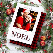 Noel Red Pset Pattern-kerstfeestkaart Feestdagenkaart