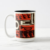 Noel Red Tweekleurige Koffiemok (Links)