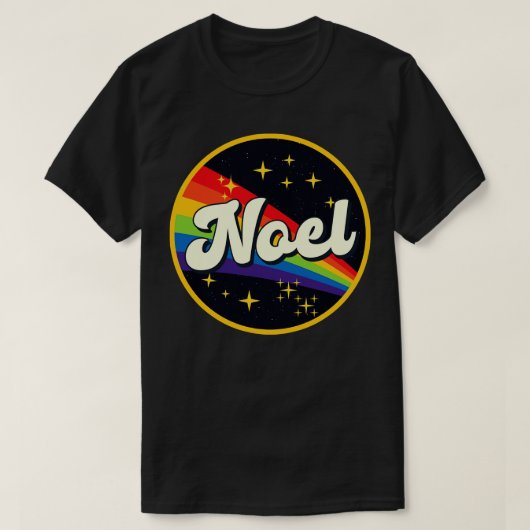 Noel Regenboog in ruimte  stijl T-shirt (Design voorkant)