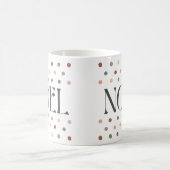 "NOEL" Retro Dotted Christmas Gift Mok (Center)