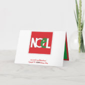 NOEL rode Franse kerstkaart Feestdagen Kaart (Achterkant)