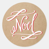Noel Rustic  Holiday Sticker (Voorkant)