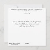 Noel Schattigee Kerstmuis Religieuze Kerstmis Feestdagenkaart (Achterkant)