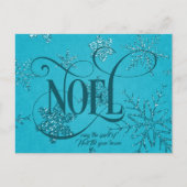 NOEL Script Kerstmis Briefkaart (Voorkant)