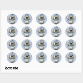 NOEL Snow Angel Ronde Sticker (Vel)