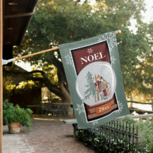 NOEL Snow Wereldbol | Skier, kerstboom en lood