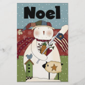 Noel Snowman Kaart (Voorkant)