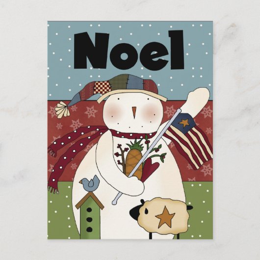 Noel Snowman Kaart (Voorkant)