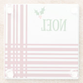 Noel Striped Retro Kerstbeverage Coaster Glazen Onderzetter (Achterkant)