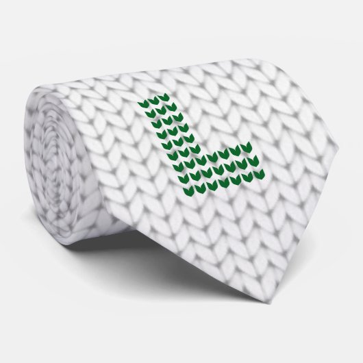 Noel Sweater Pattern Stropdas (Opgerold)