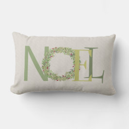 NOEL-typografie met kerstmis Kussen
