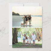 Noel Typography Fotocollage Familie Xmas Feestdagenkaart (Achterkant)