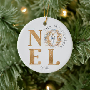 Noel Typography Kerstmis Notenkraker Ballet Foto Keramisch Ornament