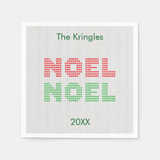 Noel Typography Kersttrui Servet