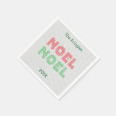 Noel Typography Kersttrui Servet (Hoek)
