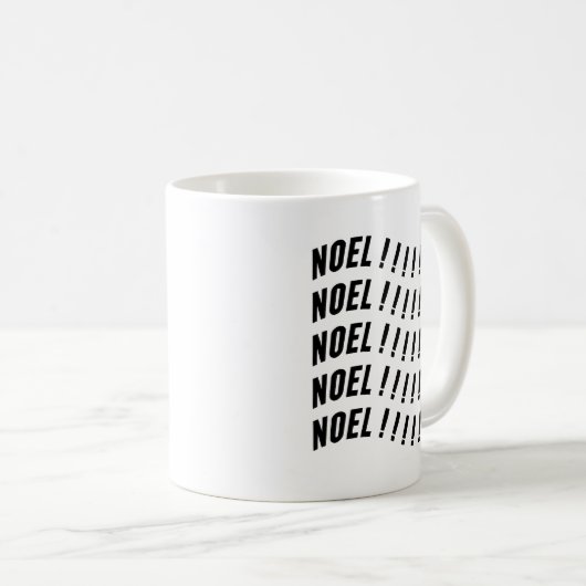 Noel Typography Koffiemok (Voorkant rechts)