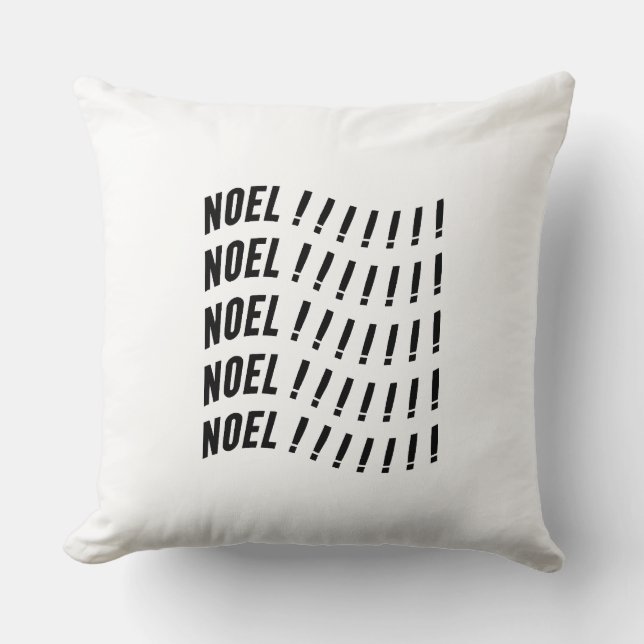 Noel Typography Kussen (Voorkant)