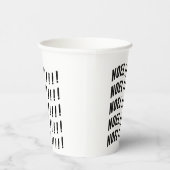 Noel Typography Papieren Bekers (Rechts)