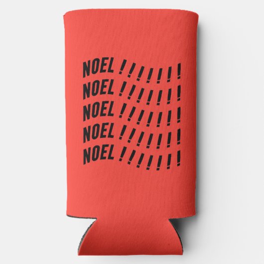 Noel Typography Seltzer Blikjeskoeler (Achterkant)