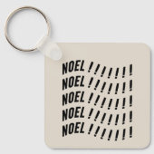 Noel Typography Sleutelhanger (Voorkant)