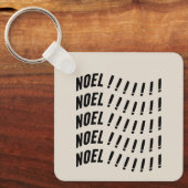 Noel Typography Sleutelhanger (Voorkant)
