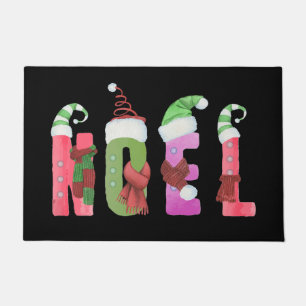 Noel Waterverf Elf Stijl Kerst Deurmat