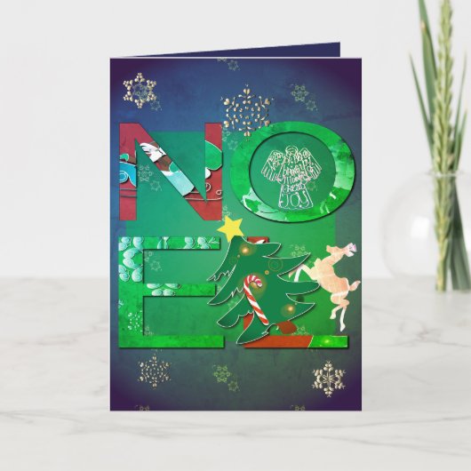 Noel Wenskaart + foto Kaart (Voorkant)