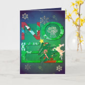 Noel Wenskaart + foto Kaart (Gele Bloem)