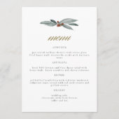 NOEL Winter Berry Kerstfeestdag bruiloft Menu (Voorkant)