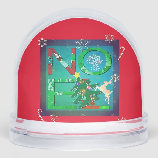 Noel with Angel Snow Globe Snow Sneeuwbol (Voorkant)