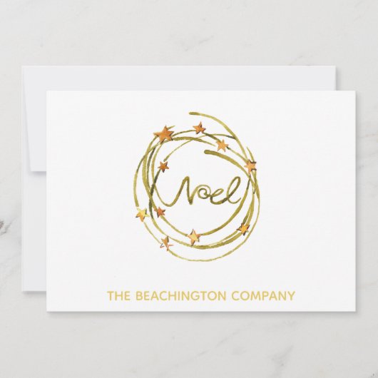 *~* NOEL Wreater Corporate Business Holiday Card (Voorkant)