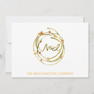 *~* NOEL Wreath - Kantoor Business Holiday Card